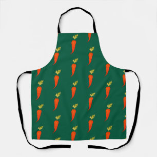 Playful Watercolor Carrot Apron