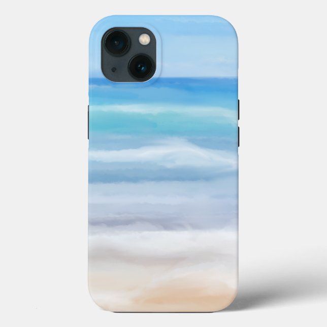 Playful Waves On A Sunny Day At The Beach Case-Mate iPhone Case (Back)