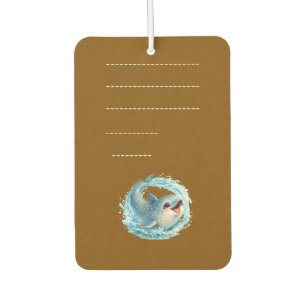 Playful Whale Ocean Conservation Design Air Freshener