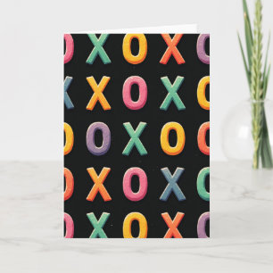 Playful Xo Pattern Card