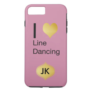 Playfully Elegant I Heart Line Dancing iPhone 8 Plus/7 Plus Case