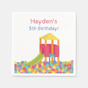 Playground Ball Pits Kid Birthday Party Napkins