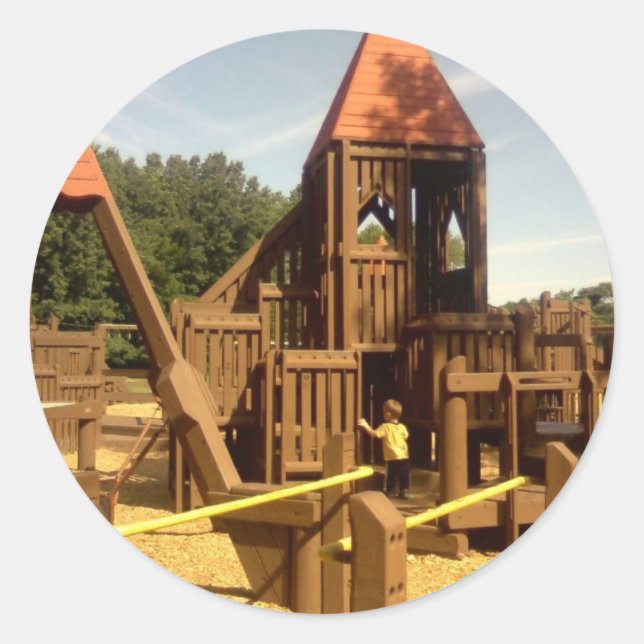 Playground Classic Round Sticker (Front)