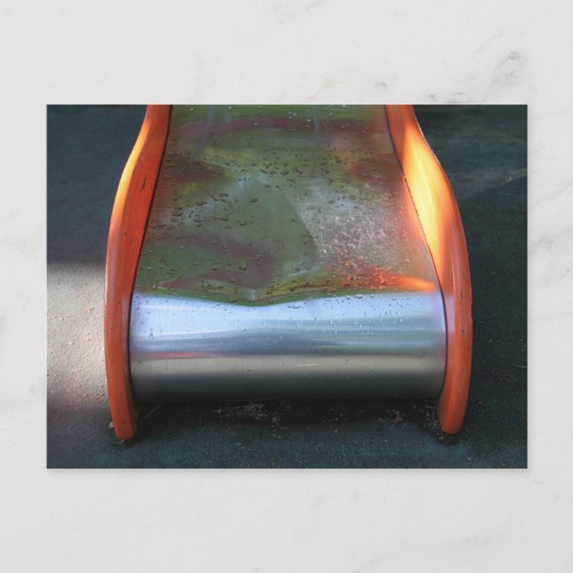 Playground for Children 10 Slide after rain PostC Postcard (Front)