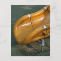Playground for Children 32 Yellow Slide postcard