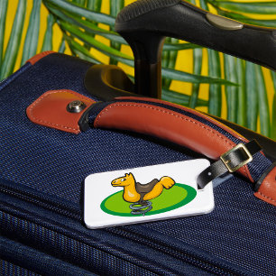 Playground Horse Spring Rider Luggage Tag