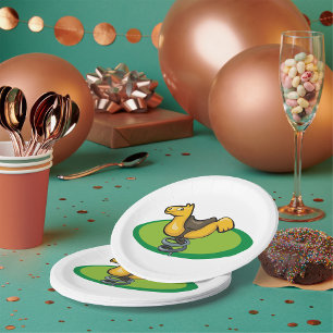 Playground Horse Spring Rider Paper Plate