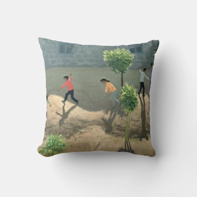 Playground Lesbos 1996 Throw Pillow (Front)