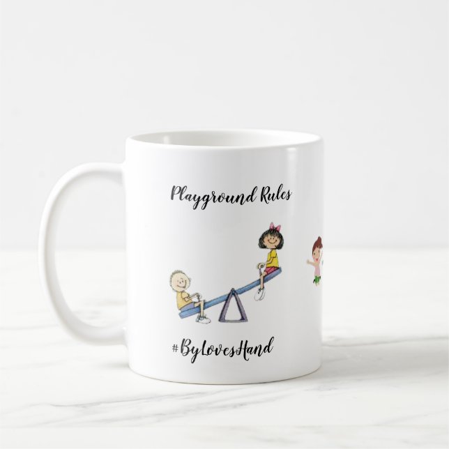 Playground Rules mug (Left)