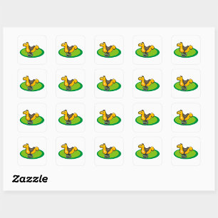 Playground Spring Horse Square Sticker