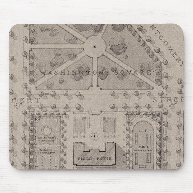 Playground, Washington Square, San Francisco Mouse Pad (Front)