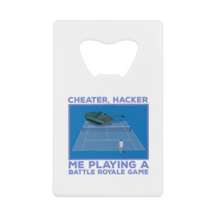 Playing a Battle Royale Game Credit Card Bottle Opener