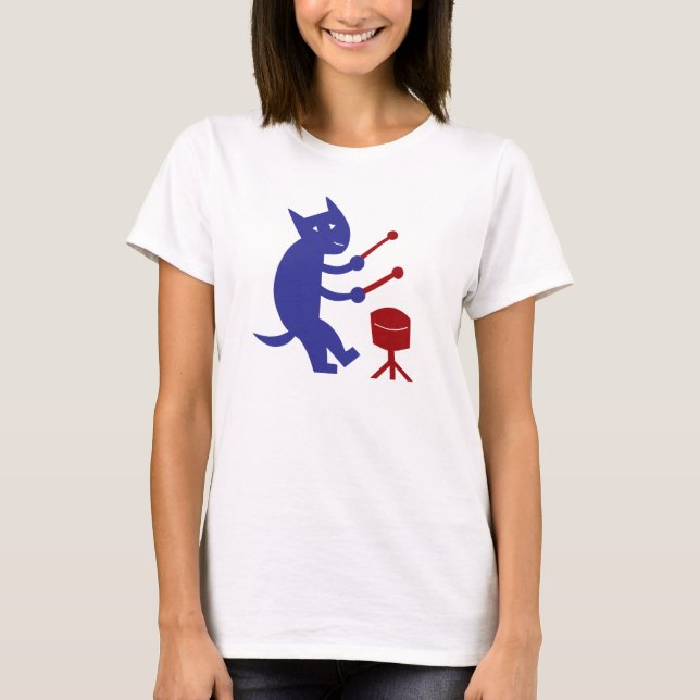 Playing A Drum T-Shirt (Front)