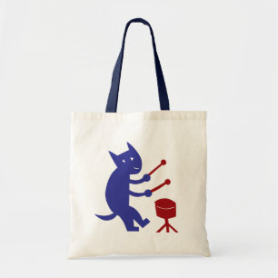 Playing A Drum Tote Bag