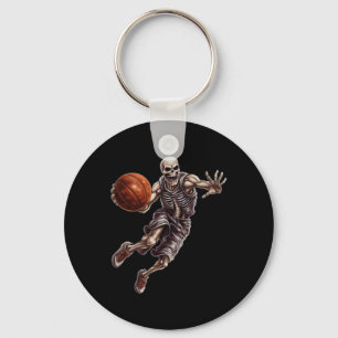 Playing Basketball Cool Funny Halloween 1 Keychain