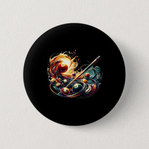 Playing Billiards Means Mastering The Cue At The B 2 Inch Round Button