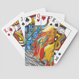 Playing Card Deck Abstract Colours