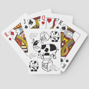 Playing Card Deck Colouring Cows