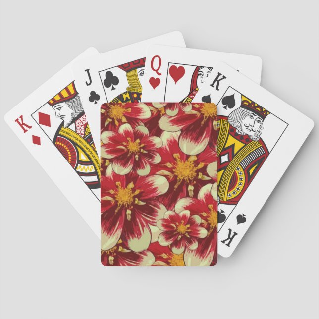 Playing Card Deck Floral (Back)