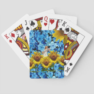 Playing Card Deck Floral Sunshine