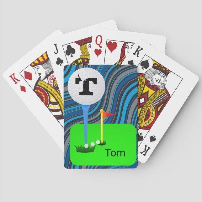 Playing Card Deck Golfing Golf (Back)