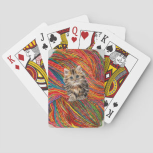 Playing Card Deck Kitten Yarn