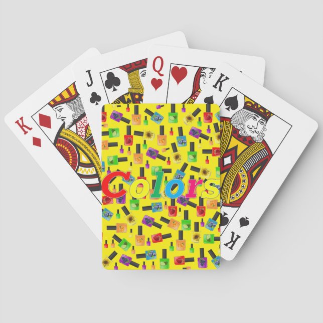Playing Card Deck Nail Salon Colours Nail Polish (Back)