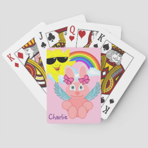 Playing Card Deck Rabbit Rainbow Sun