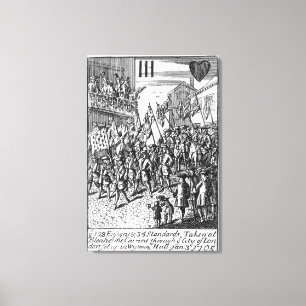 Playing card depicting the Ensigns Canvas Print