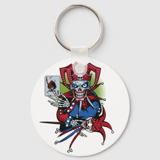 Playing card, Joker T-Shirt Trucker Hat Keychain (Front)