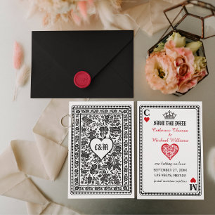 Playing Card Las Vegas Casino Wedding Monogram
