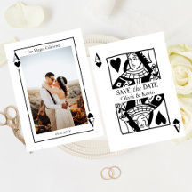 Playing Card Las Vegas Save the Date Wedding 