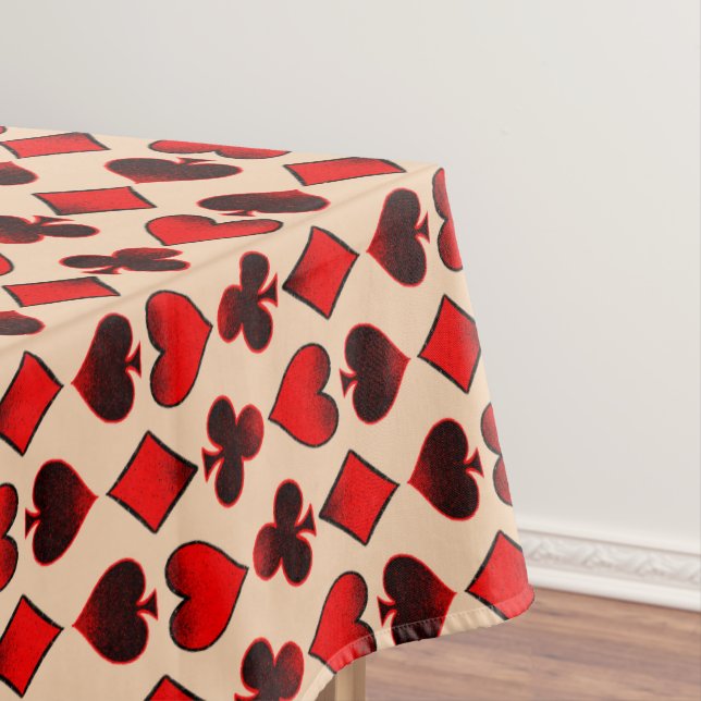 Playing card pattern tablecloth (In Situ)
