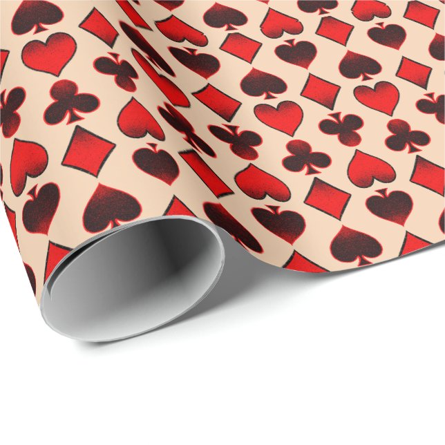 Playing card pattern wrapping paper (Roll Corner)