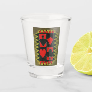 Playing card shot glass