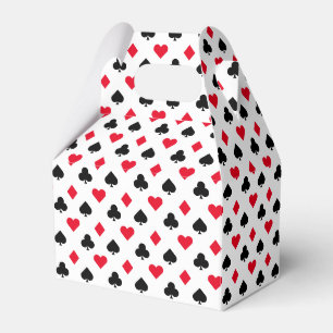 Playing Card Suit Pattern Favor Box