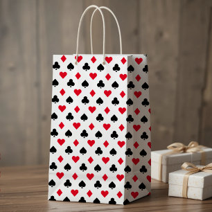 Playing Card Suit Pattern Small Gift Bag