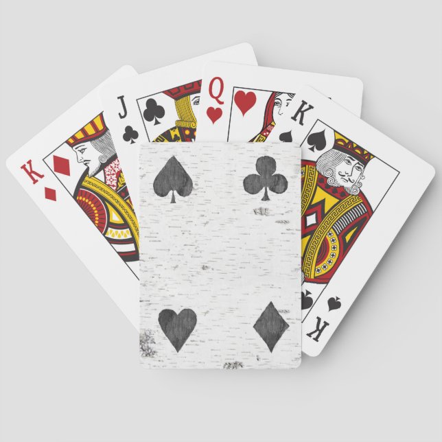 Playing Card Suits  Carving Bicycle Playing Cards (Back)