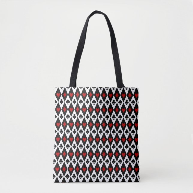 Playing Card Suits Casino  Tote Bag (Front)
