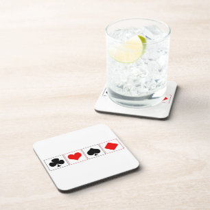Playing card suits coaster