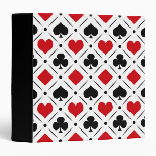 Playing card suits symbols binder