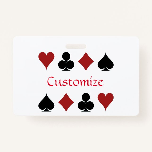 Playing Card Suits Thunder_Cove Badge (Front)