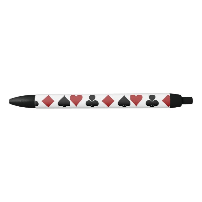 Playing Card Suits Thunder_Cove Black Ink Pen (Front)
