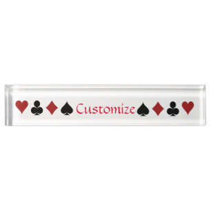 Playing Card Suits Thunder_Cove Nameplate