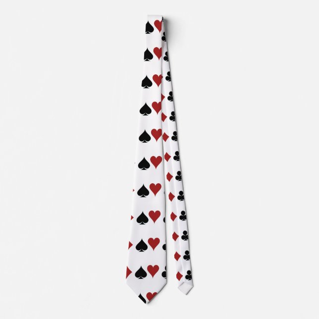 Playing Card Suits Thunder_Cove Tie (Front)