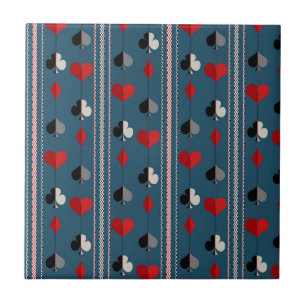 Playing card symbols. For poker lovers. Tile