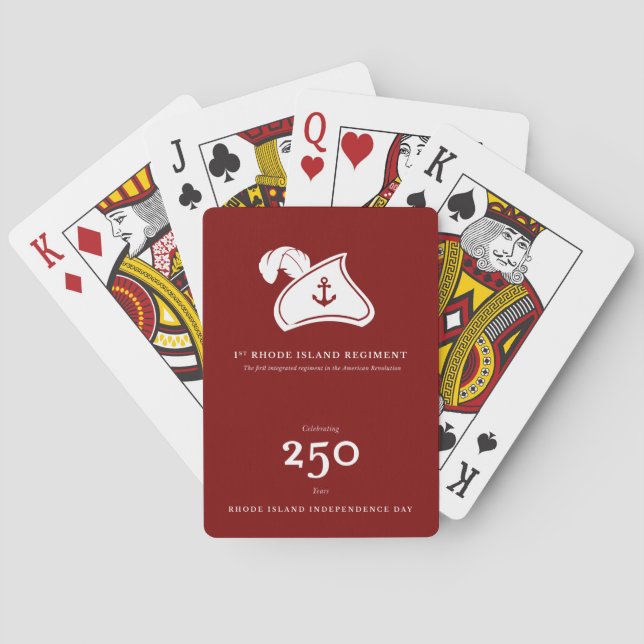 Playing Cards — 1st Rhode Island Regiment (Back)