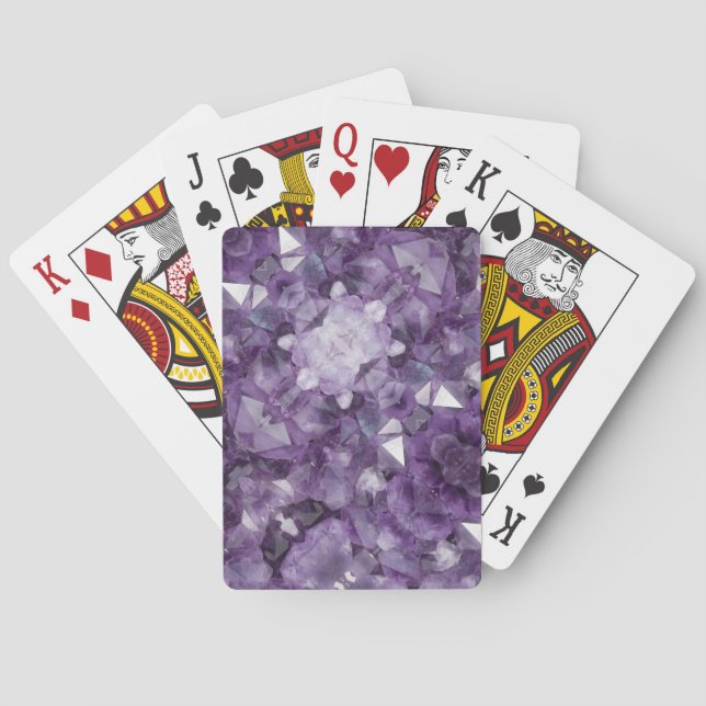 Playing Cards Amethyst Crystals (Back)