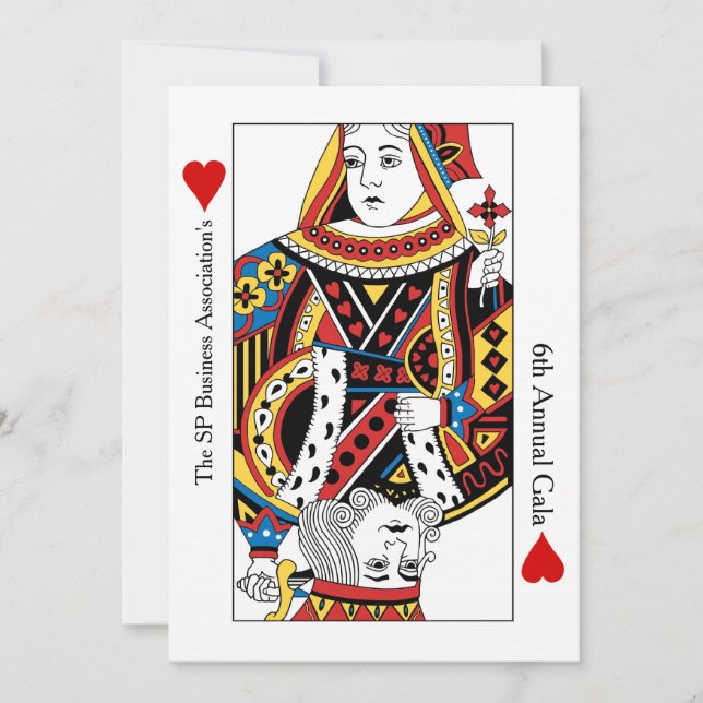 Playing Cards Annual Gala & Charity Auction Invite (Front)