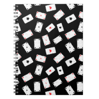 Playing cards artistic design notebook